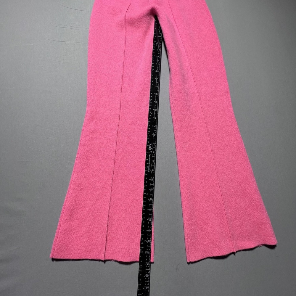 LISA YANG Pink Tilley Trousers Pants Flared Cashmere Women's Size 0 High Rise - Picture 14 of 16